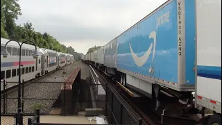 NS 4264 Leads NS 21M West through Union, NJ 08/17/2019