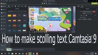 How to make scrolling text in camtasia 9 simply