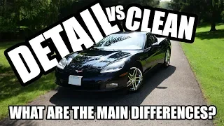 Differences Between Cleaning vs. Detailing a Car