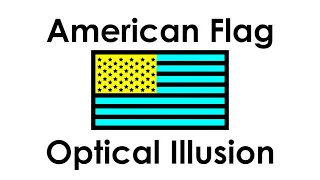 American Flag Optical Illusion
