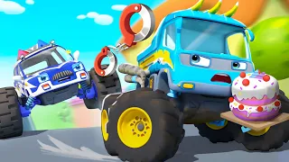 Monster Police Truck Rescue Team | Monster Truck | Fire Truck, Ambulance | Kids Song | BabyBus