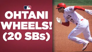 Shohei Ohtani with the BURNERS!! 20 Stolen Bases in 2021!!