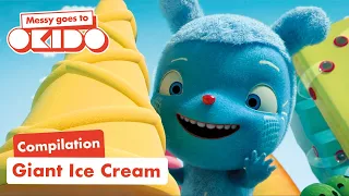 GIANT Ice Cream🍦| Compilation 🎥| Messy Goes To OKIDO | Cartoons For Kids