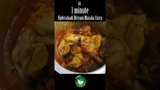 Hyderabadi Chicken Biryani Masala Curry - 1 minute Recipe Showing #Shorts #PuviyaKitchen