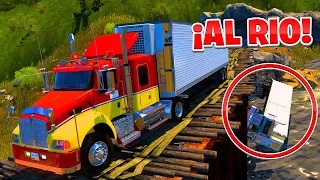 ¡CAMION CAE AL RIO CON TRAILER Y TODO! | American Truck Simulator