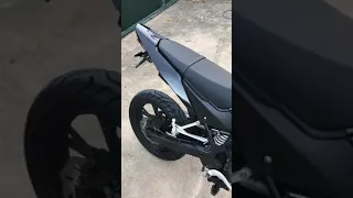 KSR TW125 straight pipe vs muffler