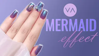 MERMAID VIBES by VAGA! Purple Iridescent Nails