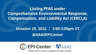 Listing PFAS under Comprehensive Environmental Response, Compensation, and Liability Act (CERCLA)