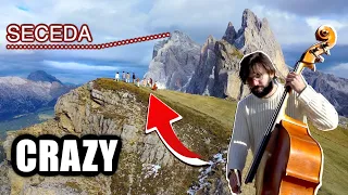 ITALIAN ARTISTS: The crazy idea of playing on the top of Seceda (Backstage)