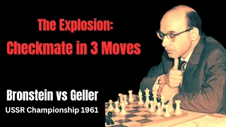 Bronstein's Spectacular Checkmate on Move 22. Bronstein vs Geller 1961