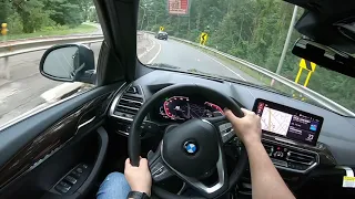 2022 BMW X3 POV Test Drive - Great Compact Luxury SUV!