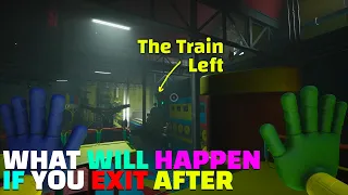 What will happen if you exit the train before leaving * Poppy PlayTime Chapter 02