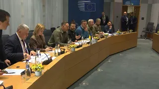 Ukrainian President Zelensky meets with European leaders | AFP