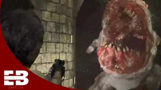 Hunter Gamma gameplay + instant death scene | RESIDENT EVIL 3 REMAKE