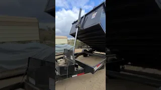 Telescopic dump trailer lift issue second test