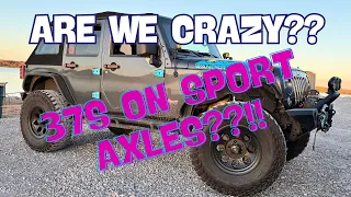 We did WHAT??! How far can you go on 37s with Sport axles?