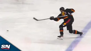 Daniil Miromanov's Slapshot Deflects Off Cogliano for First Goal with Flames