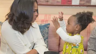 Child In Awe Of Michelle Obama Portrait Gets Special Visit With Former First Lady