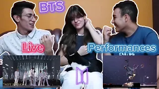 Reaction to BTS Live Performances "Dionysus", "Not Today", "We are bulletproof pt2" and "Jump"