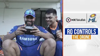 Rohit Sharma controls the drone | रोहित बने द्रोणाचार्य | Mumbai Indians