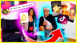 MY TINDER DATE RATES MY CRINGY TIKTOKS!