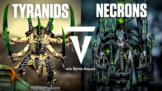 Tyranids vs Necrons: Warhammer 40K Battle Report!!