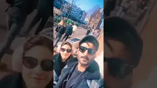 Agha Ali and Hina Altaf ❤️ - International Trip #shorts  #aghaali #hinaaltaf #viral