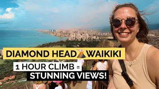 60 minutes climbing Diamond Head | One of the best ways to spend an hour in Waikiki, Hawaii!
