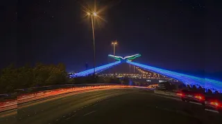 Makkah Gate Quran Bridge in Jeddah .Allah is greatest Subhnallah beautifulvoice #makkahquran#bridge