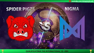 [DOTA2] SPIDER PIGZS X NIGMA - QUALIFICATORIA THE INTERNATIONAL 10 !JAPOKA