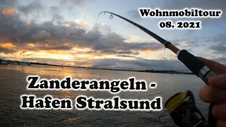 Zanderangeln - Hafen Stralsund, Wohnmobiltour 08.21