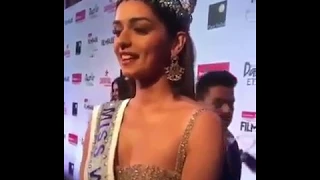 Manushi Chhillar, Miss World 2017 attended the Filmfare Glamour and Style Awards 2017