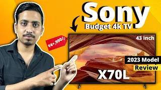Sony X70L 2023 || 43 inch Budget 4K HDR Google TV || Review & unboxing