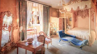 Ambience/ASMR: Princess Bedroom on Rainy Morning in Rococo Castle (18th Century), 4 Hours
