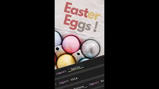 EASTER EGGS in Python ?? #shorts #python #coding #programming