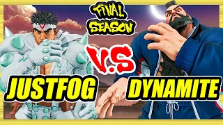 SFV CE 🔥 Justfog (Ryu) vs Dynamite (Zangief) 🔥 Ranked Set 🔥 Street Fighter 5