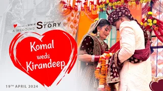 A WEDDING STORY | KOMAL WEDS KIRANDEEP | PAHADI WEDDING HIGHLIGHT 2024 | UNIK STUDIO