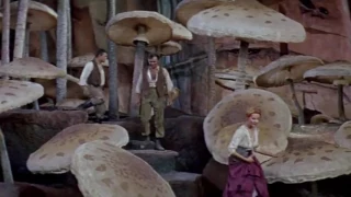 Arriving in the Land of Giant Mushrooms!! - Scene from Journey to the Center of the Earth 1959