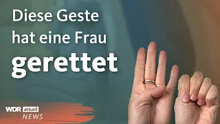 Frau in Dortmund nutzt Handzeichen für häusliche Gewalt - und bekommt Hilfe | WDR Aktuelle Stunde