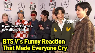 BTS V's Playful Reaction To Jingle Ball Host's Question, New Album, 2022 World Tour Coming Up?