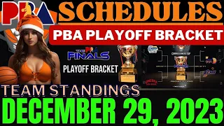 pba standings today december 29, 2023 | pba game results | pba schedule today | Playoff Bracket LIVE