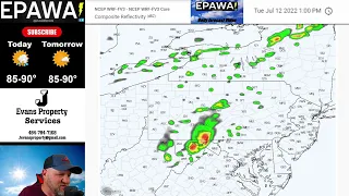 Daily forecast video for Tuesday July 12th, 2022