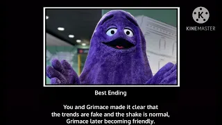 Grimace shake all endings meme