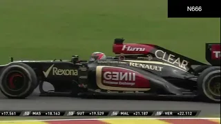 Kimi Raikkonen puts on a show - 2013 Belgian GP (The King of Spa fights back)