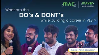 Do's and Don'ts of building a career in VLSI | MAC 2023 | Maven Silicon | Best VLSI Training