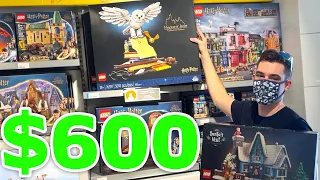 Spending $600 at the LEGO Store on NEW sets!