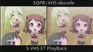 SQPB vs VHS-Decode SVHS (S-VHS ET NTSC)