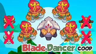 Blade Dancer + Hex instant killing through floor 13? Crazy Ending! COOP Rush Royale