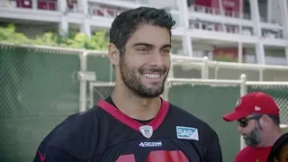 Jimmy Garoppolo: 'We Have Fast Guys Out There and They are All a Threat Deep'