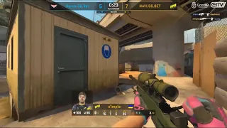 s1mple overpass ace vs Heroic